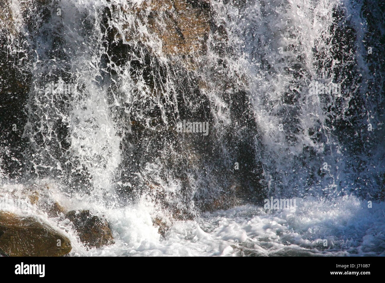 motion postponement moving movement stream squirt element river water drop drip Stock Photo