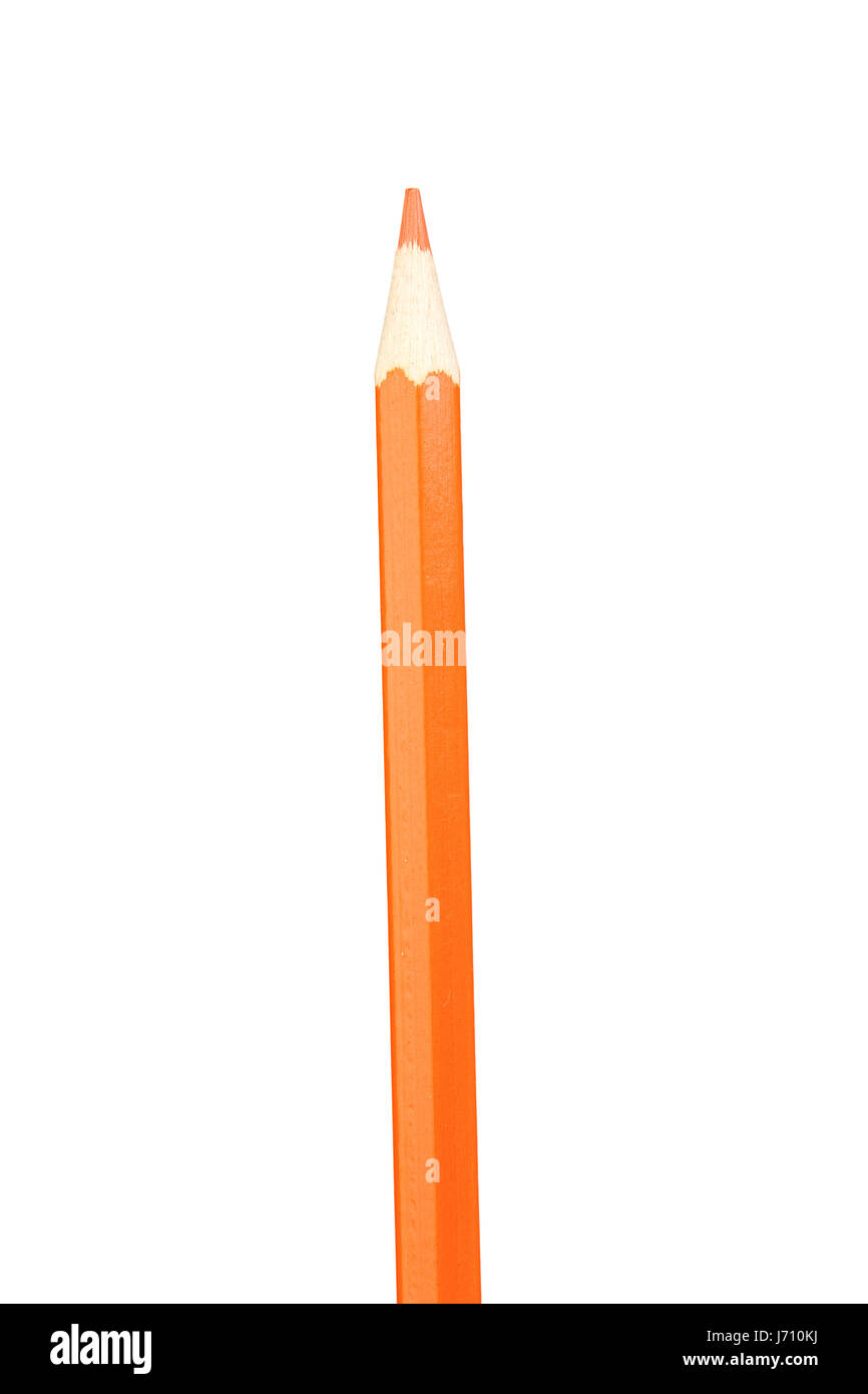 orange pen style pencil office write wrote writing writes tool object