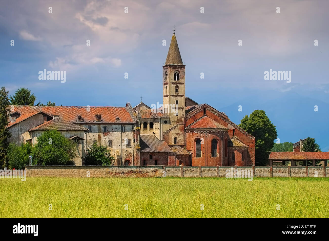 Staffarda abbey, Piedmont, Italy Stock Photo