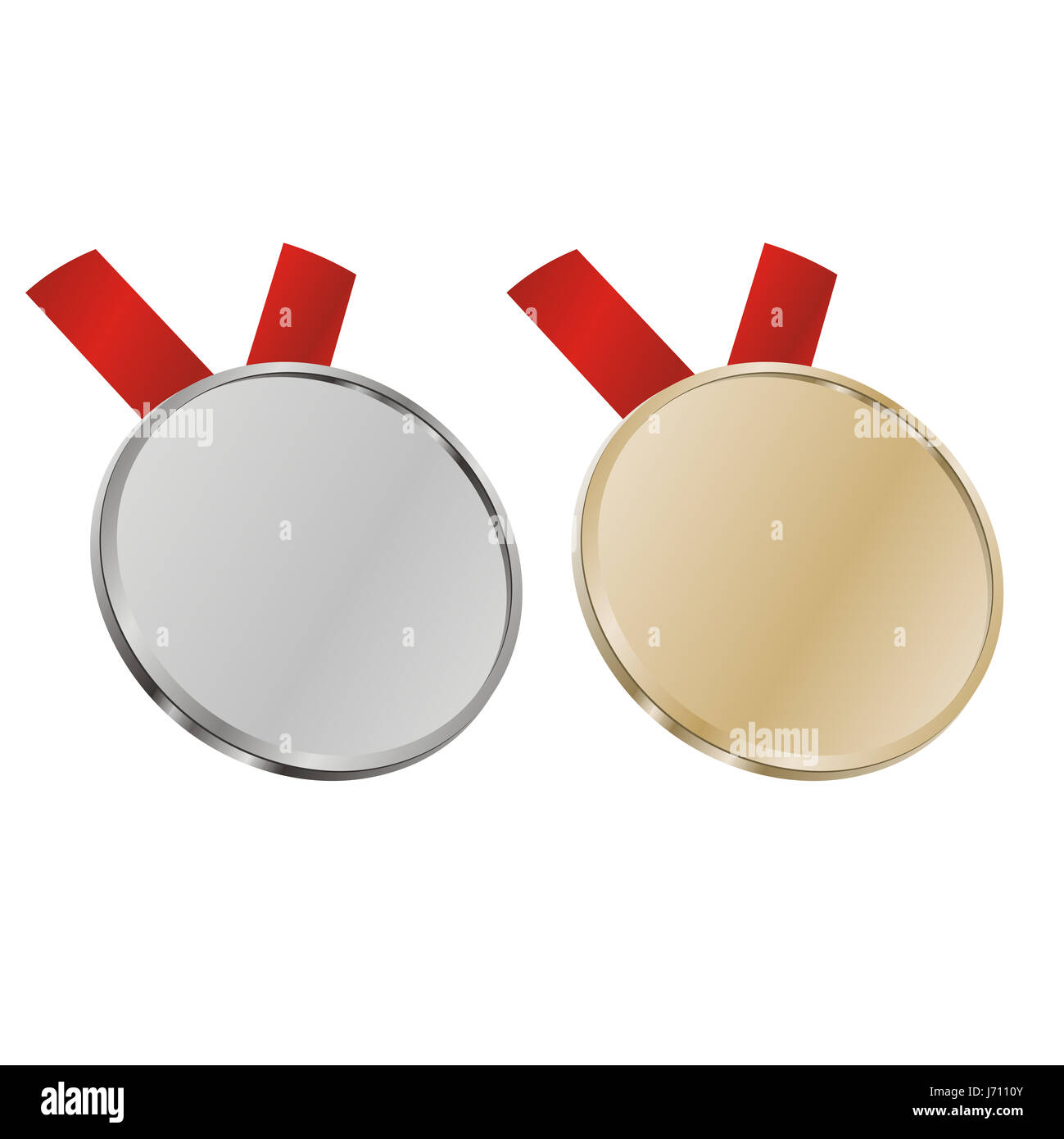 object isolated illustration prize vector medals object isolated round about Stock Photo