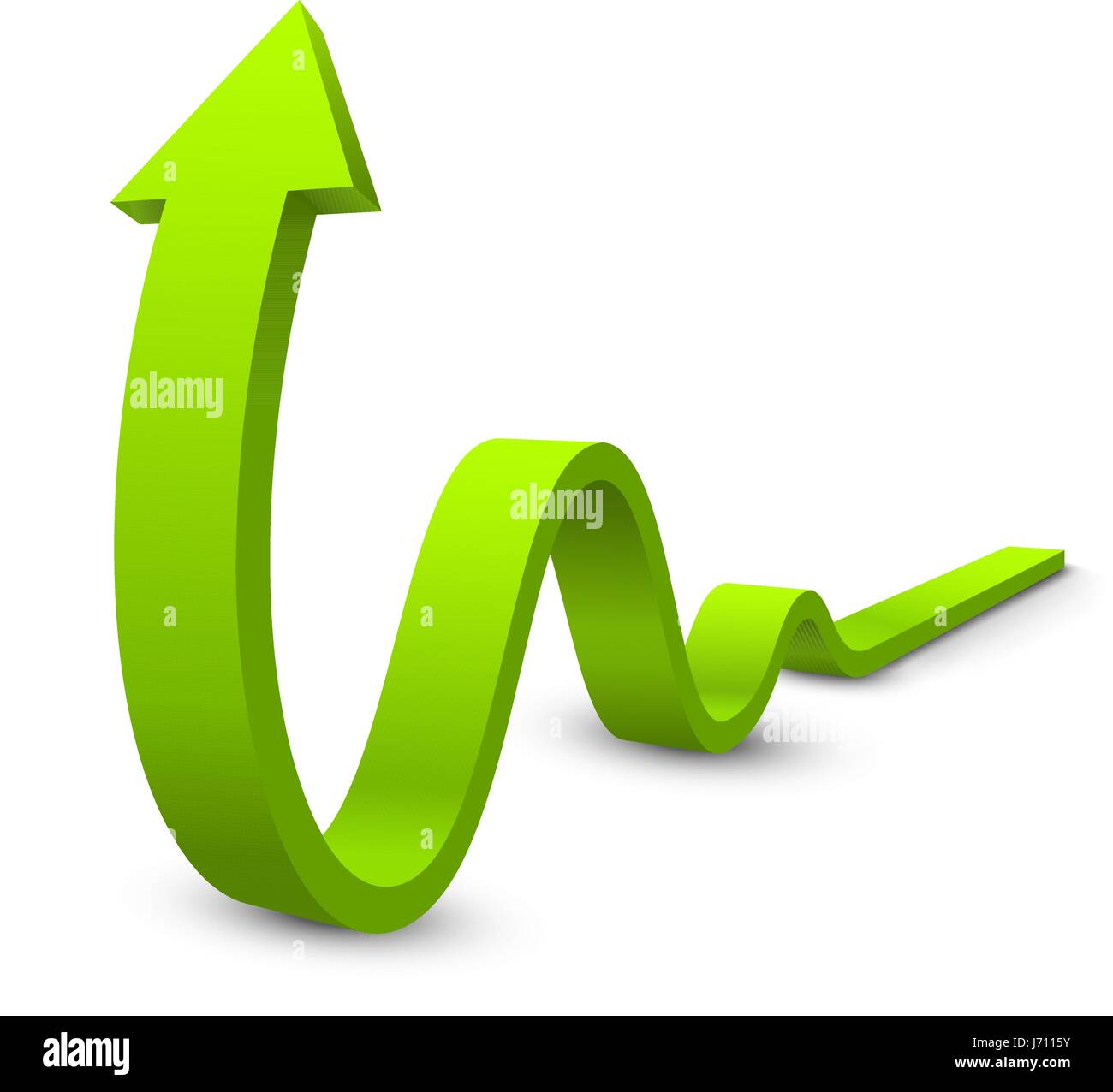 Arrow 3D isolated on white background Stock Vector Image & Art - Alamy