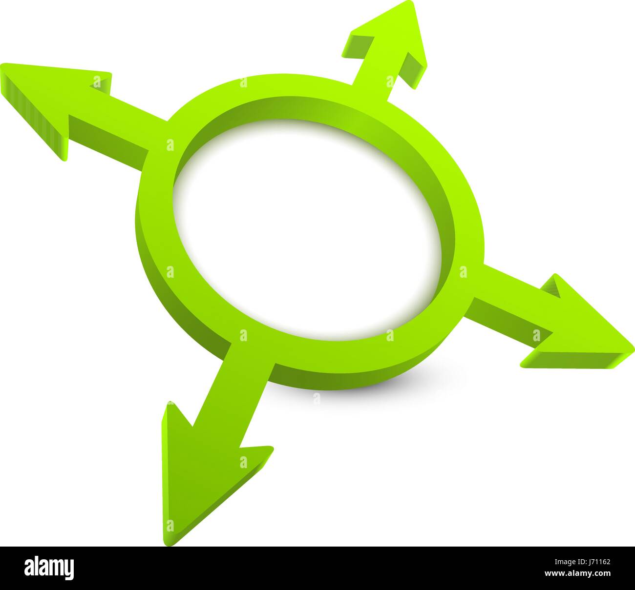 Arrow 3D isolated on white background Stock Vector Image & Art - Alamy
