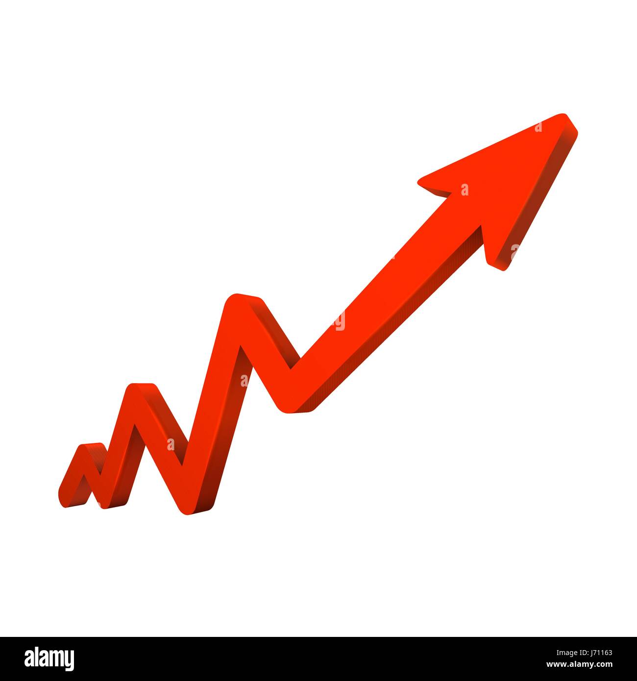 Arrow 3D isolated on white background Stock Vector Image & Art - Alamy