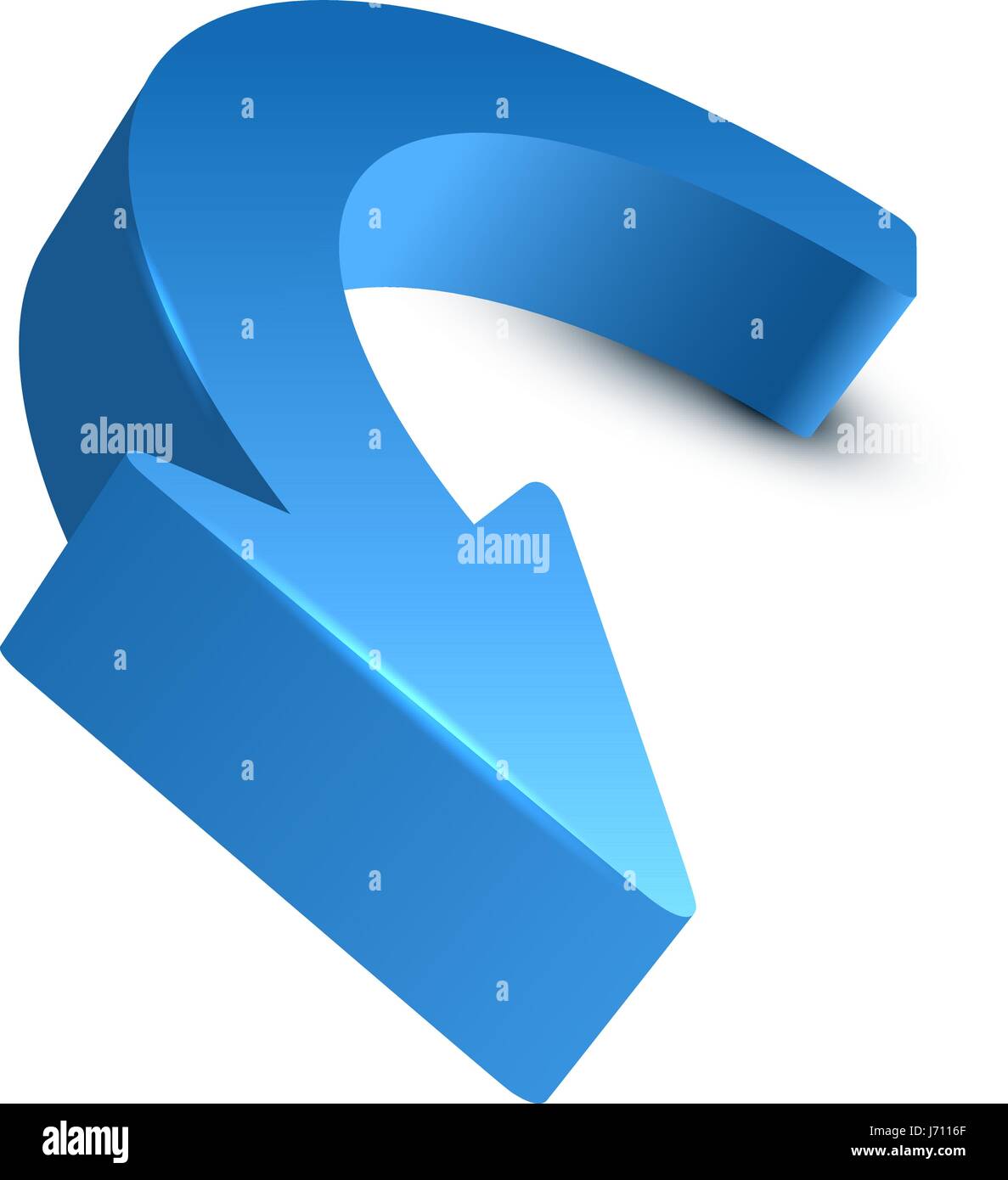 Arrow 3D isolated on white background Stock Vector Image & Art - Alamy