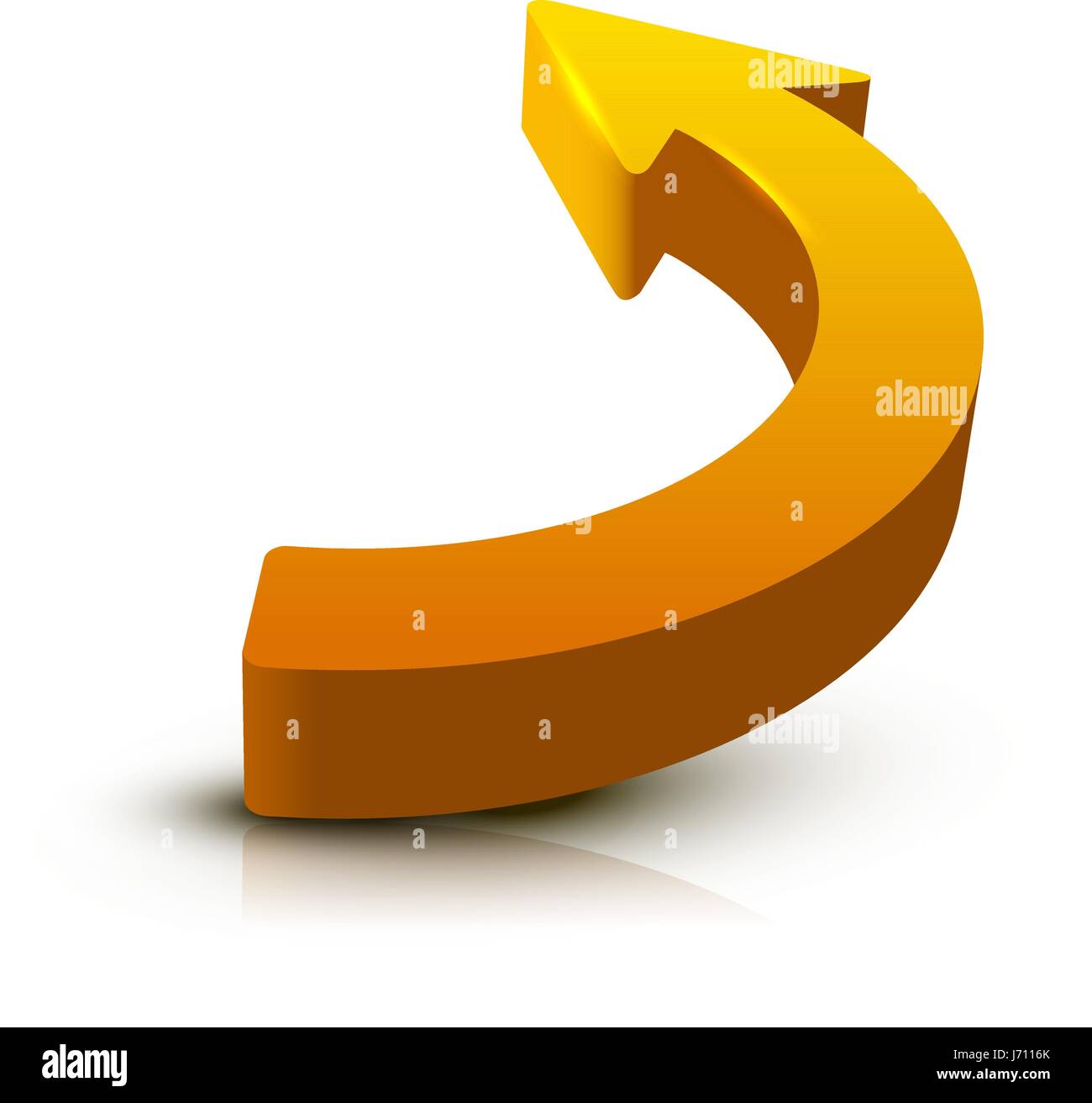 Arrow 3D isolated on white background Stock Vector Image & Art - Alamy