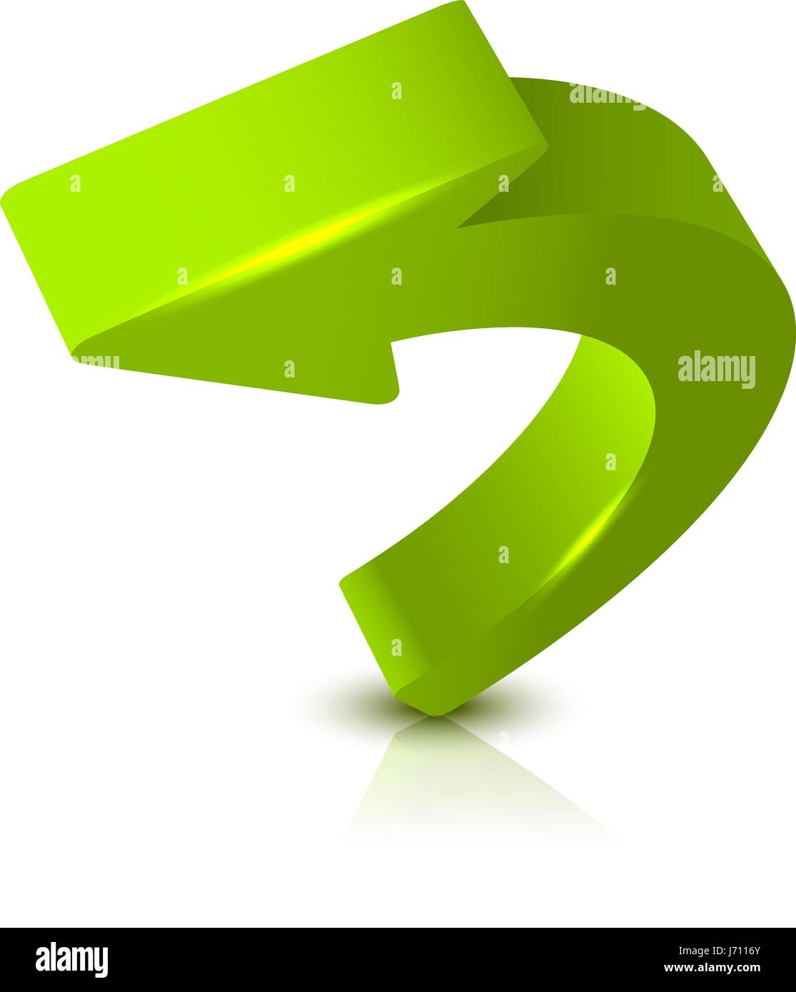 Arrow 3D isolated on white background Stock Vector Image & Art - Alamy
