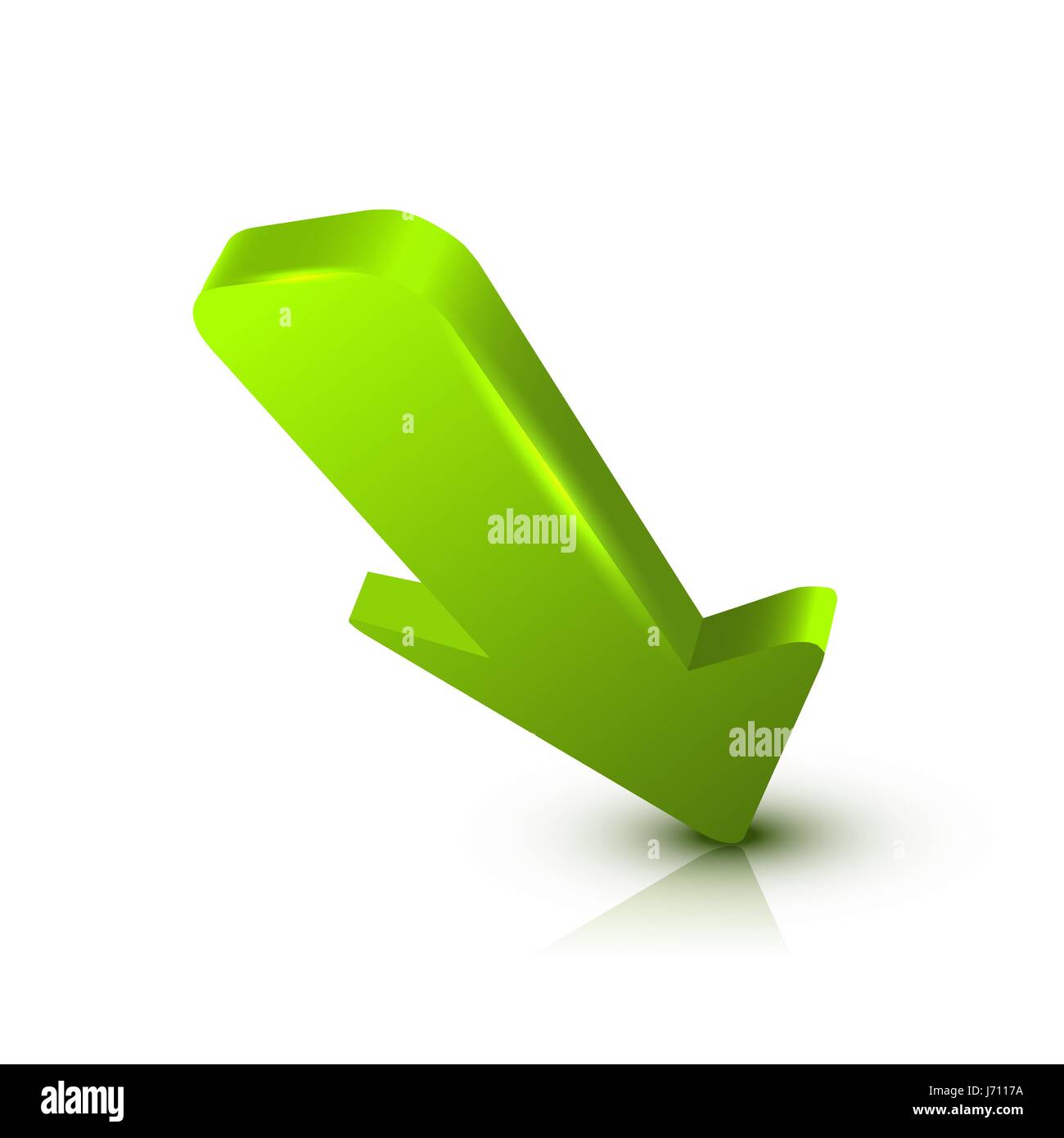 Arrow 3D isolated on white background Stock Vector Image & Art - Alamy
