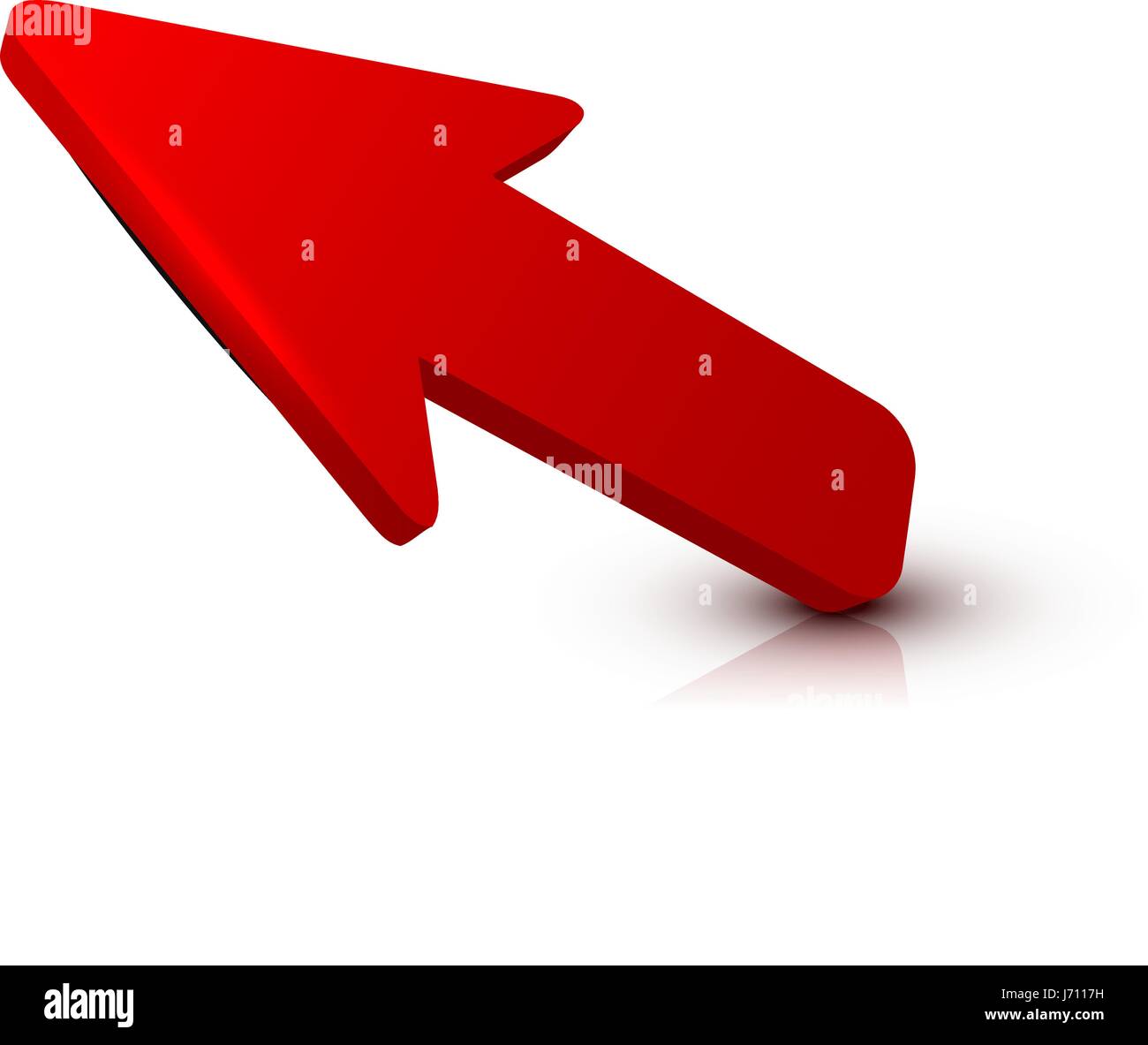Arrow 3D isolated on white background Stock Vector Image & Art - Alamy