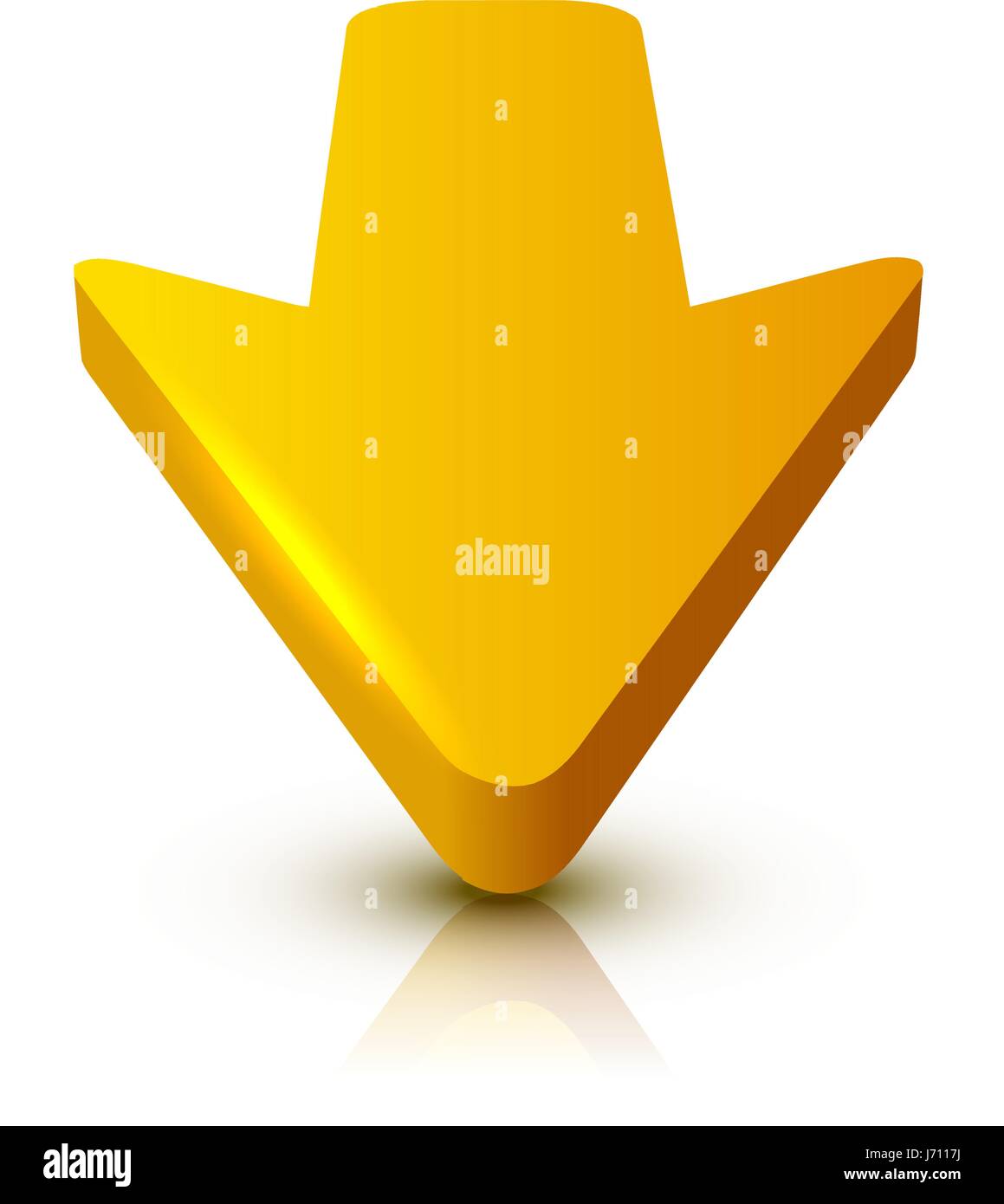 Arrow 3D isolated on white background Stock Vector Image & Art - Alamy