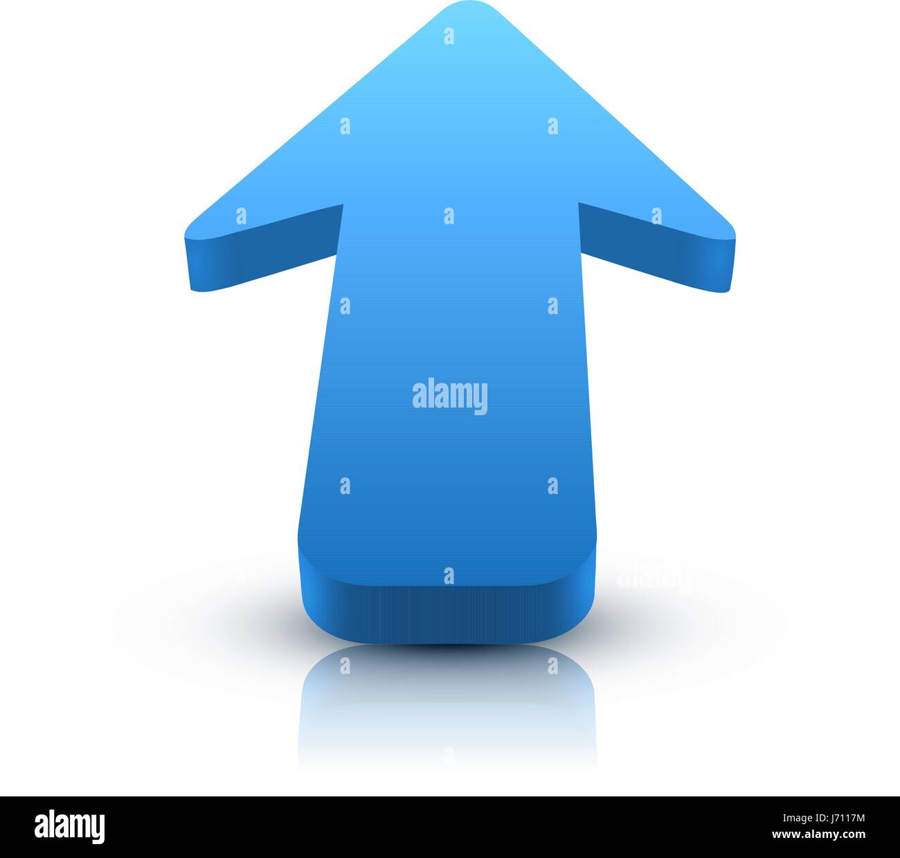Arrow 3D isolated on white background Stock Vector Image & Art - Alamy