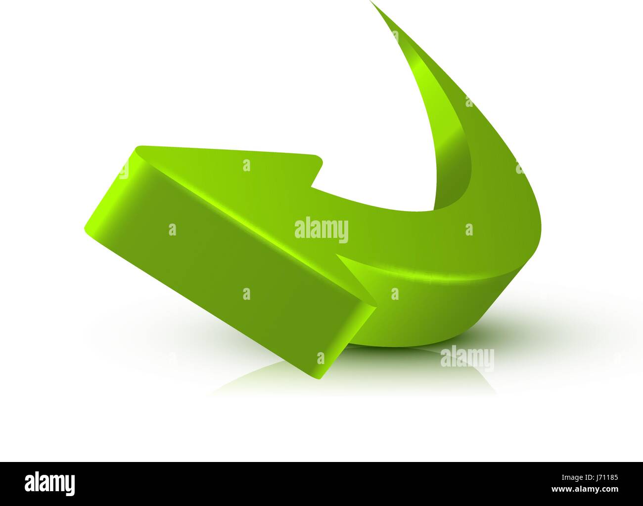 Arrow 3D isolated on white background Stock Vector Image & Art - Alamy