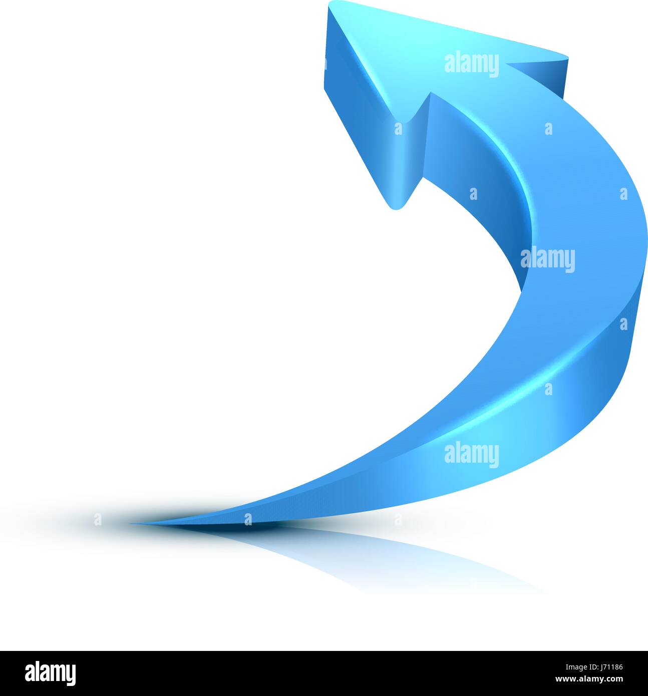 Arrow 3D isolated on white background Stock Vector Image & Art - Alamy