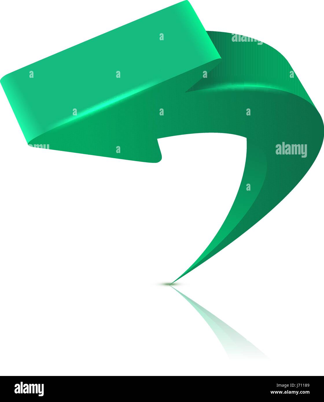 Arrow 3D isolated on white background Stock Vector Image & Art - Alamy