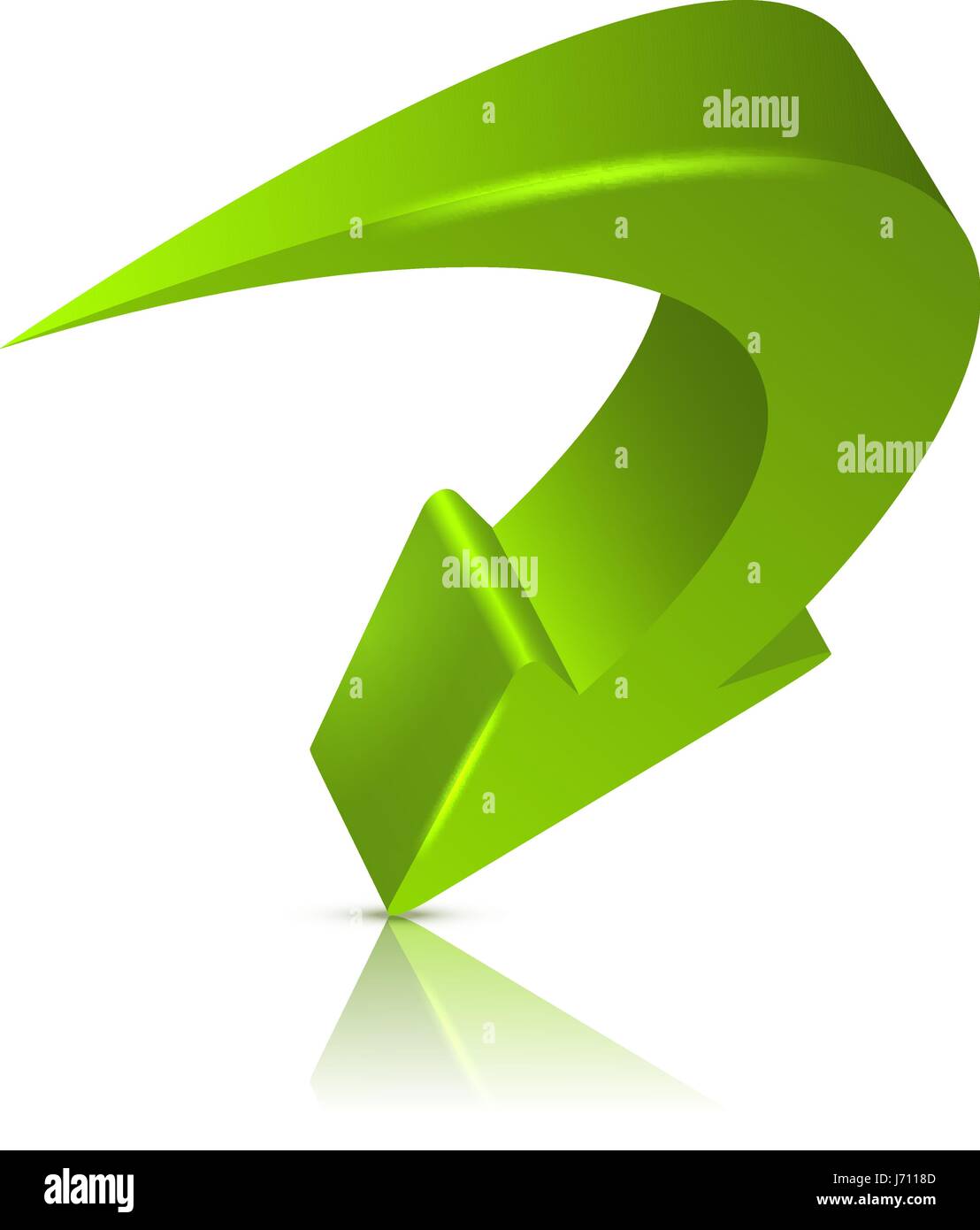 Arrow 3D isolated on white background Stock Vector Image & Art - Alamy