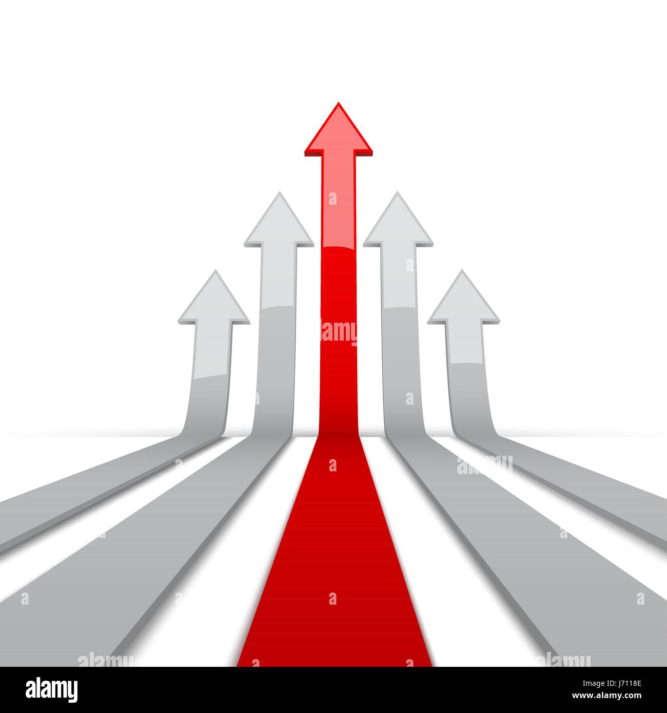Arrow 3D isolated on white background Stock Vector Image & Art - Alamy