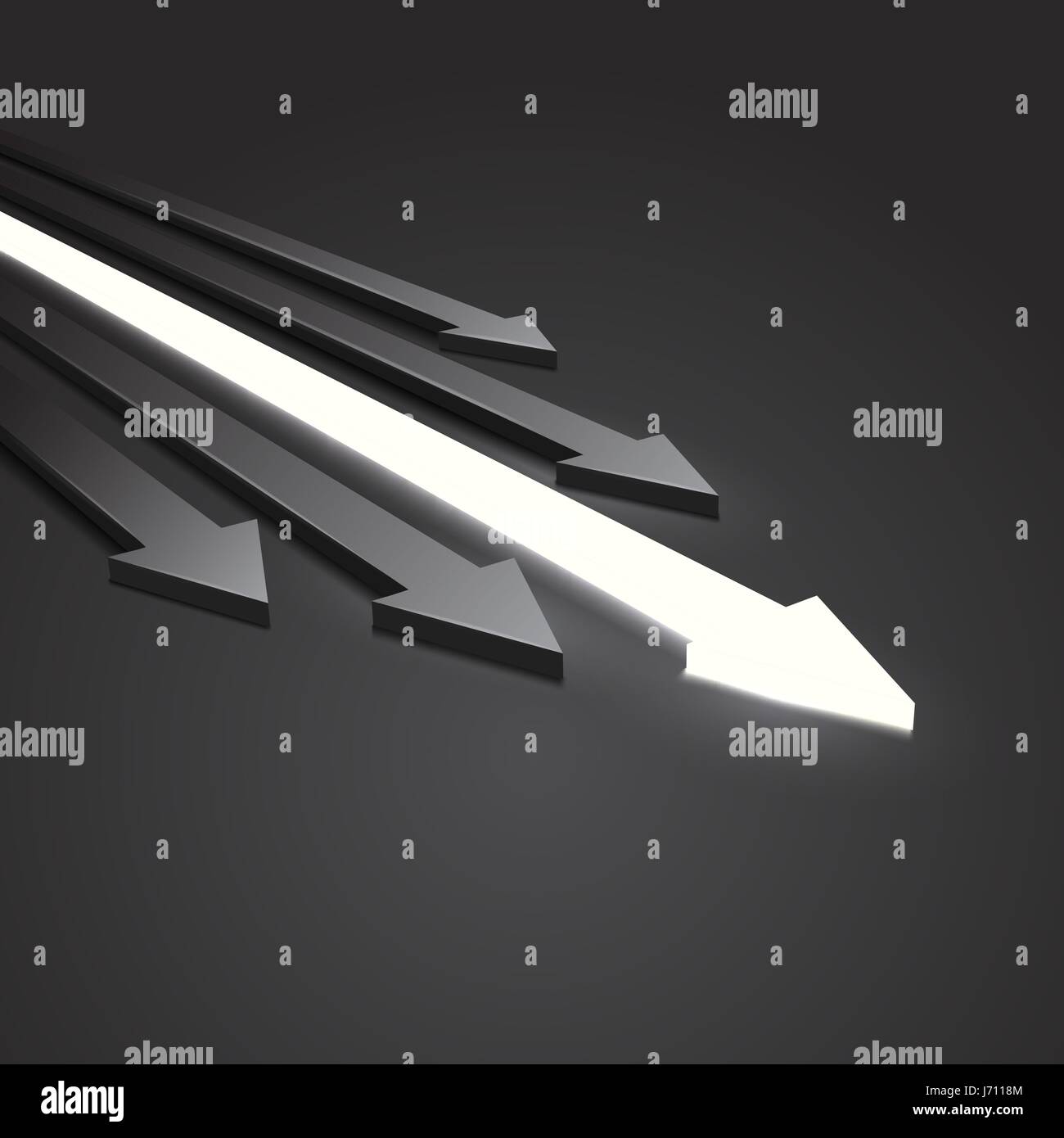 Arrow 3D isolated on white background Stock Vector Image & Art - Alamy