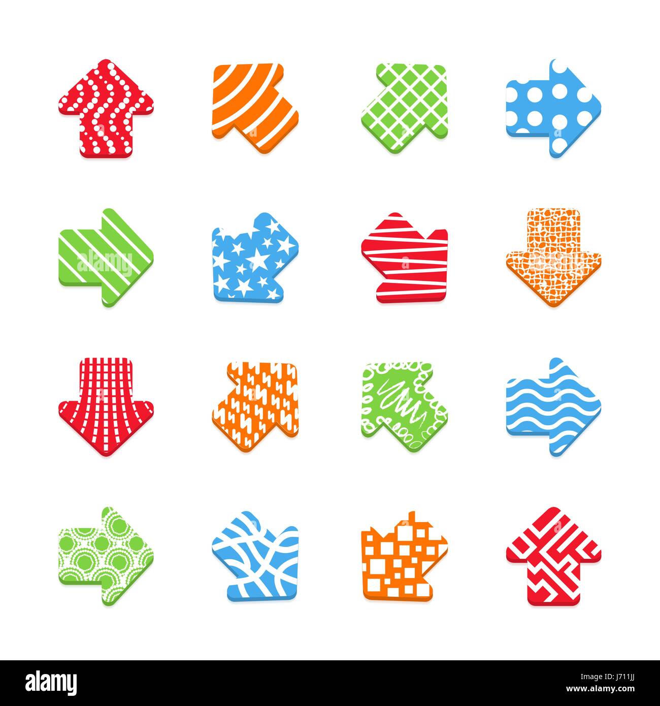 Arrows isolated on white background Stock Vector Image & Art - Alamy