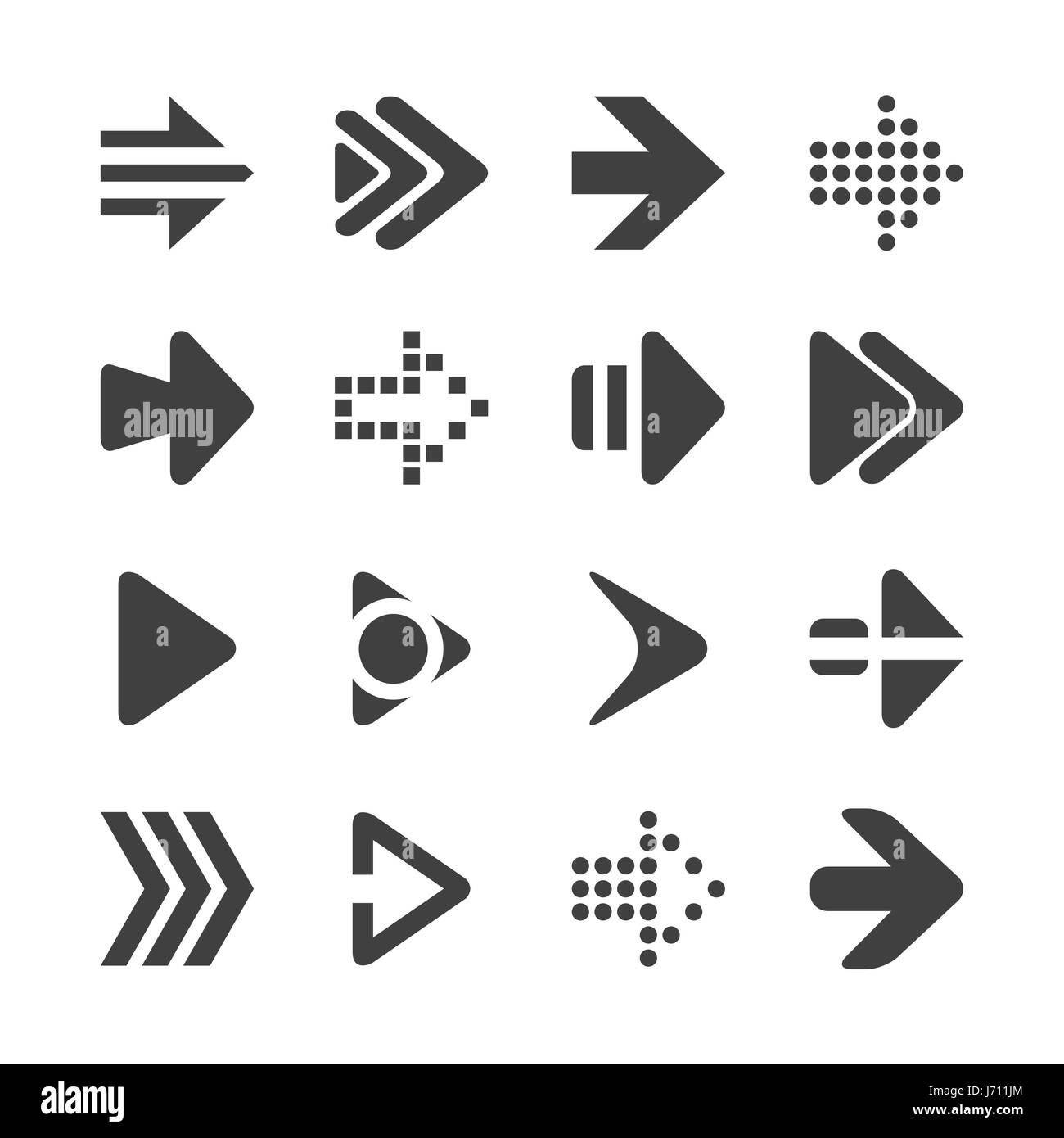 Arrows isolated on white background Stock Vector Image & Art - Alamy