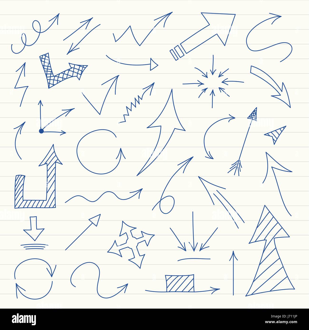 Arrows isolated on white background Stock Vector Image & Art - Alamy