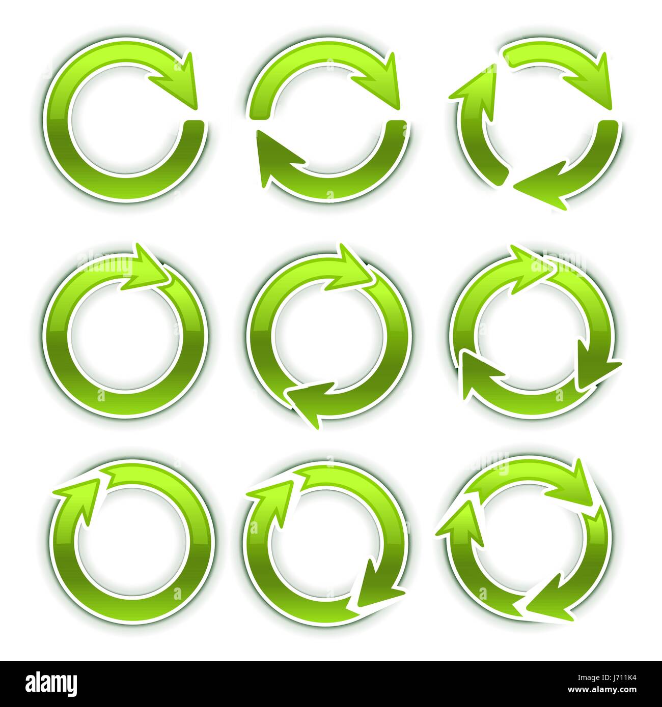 Arrow circles isolated on white background Stock Vector Image & Art - Alamy