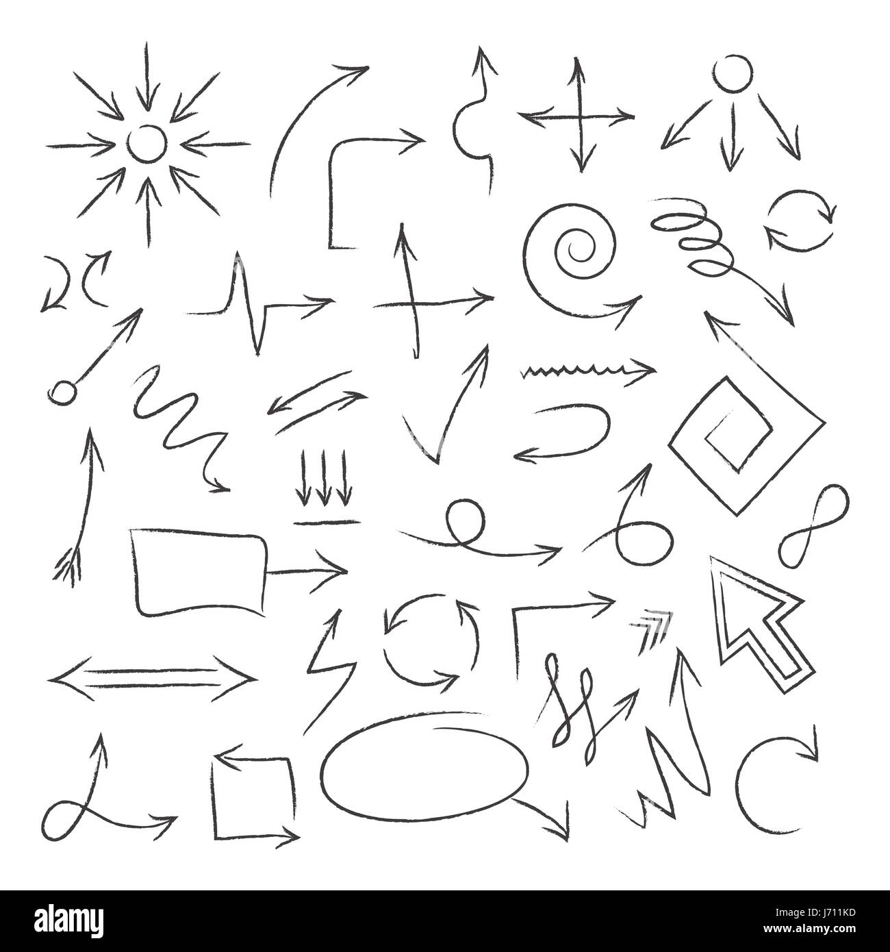 Arrows isolated on white background Stock Vector Image & Art - Alamy