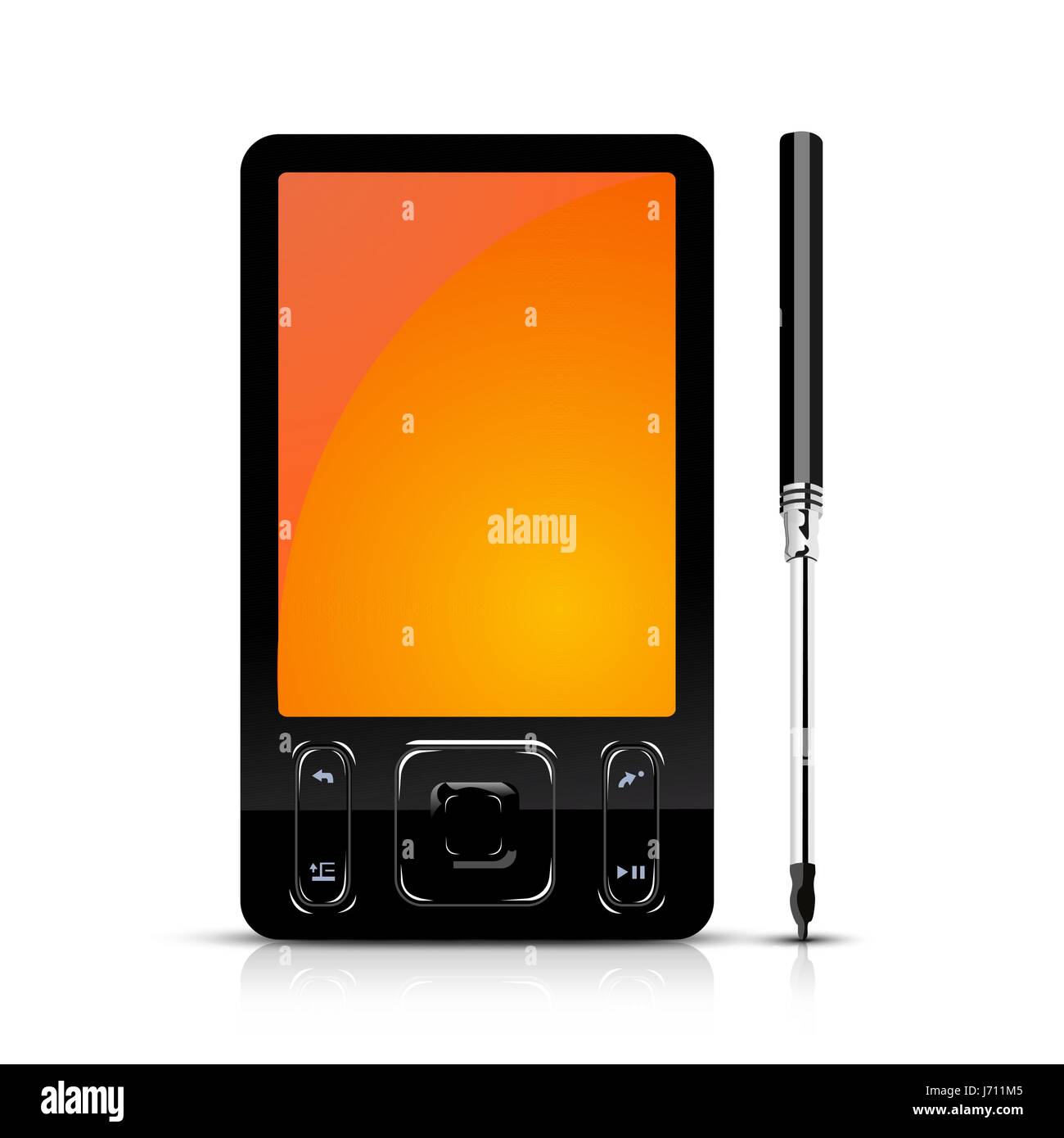 Smartphone isolated on white background Stock Vector Image & Art - Alamy