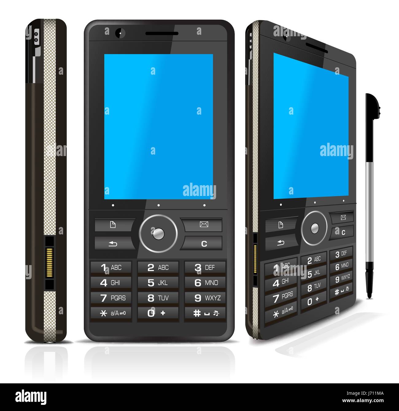 Smartphone isolated on white background Stock Vector Image & Art - Alamy