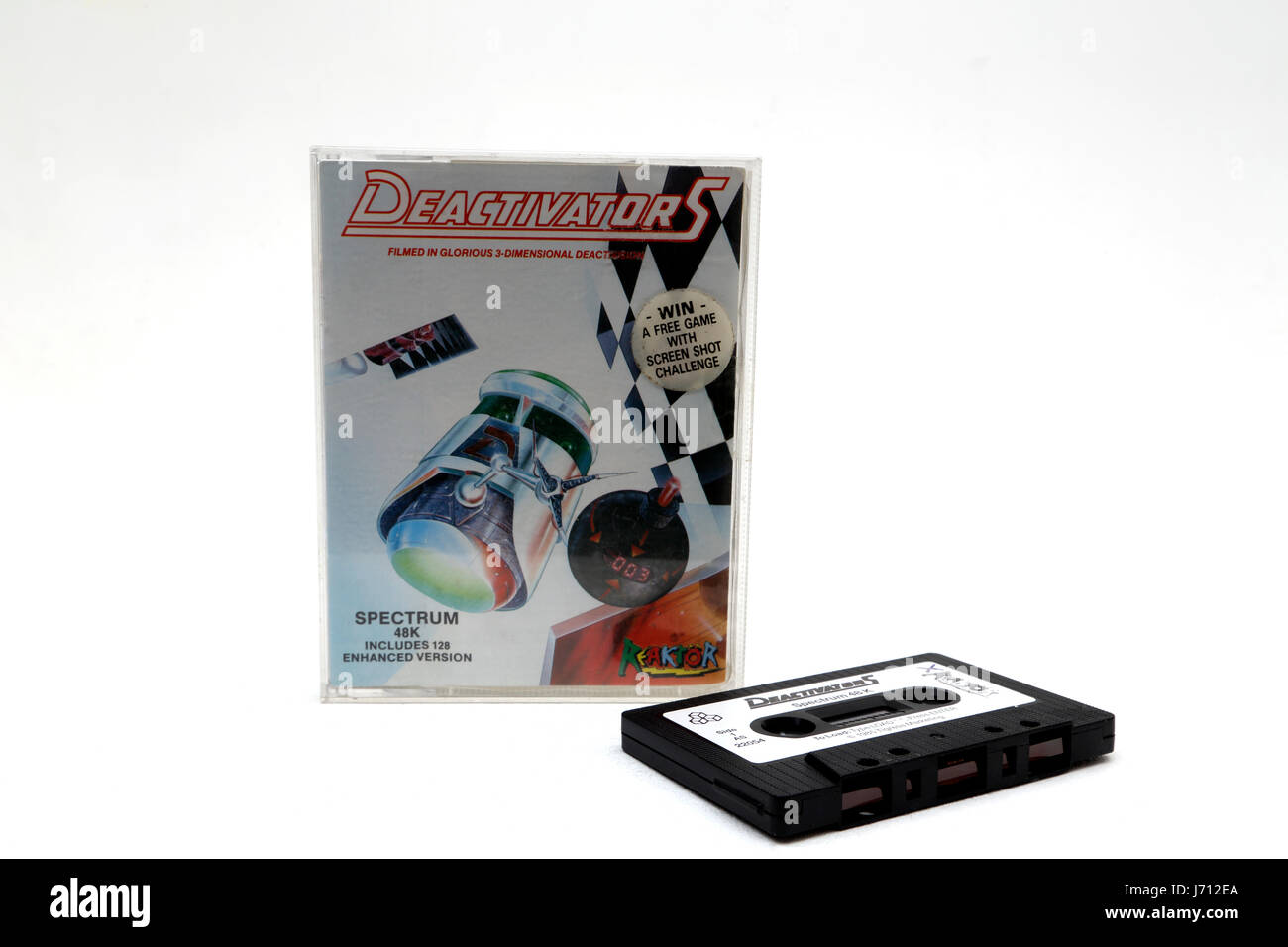 1980's Computer Game Deactivators Spectrum 48K Cassette Stock Photo