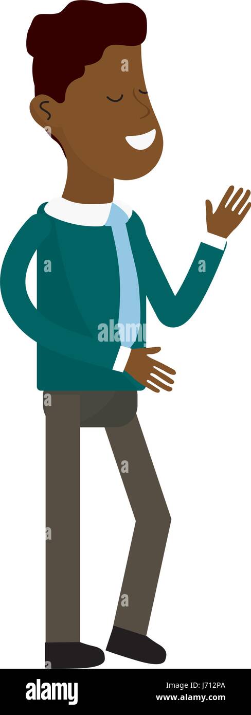 cute man with hairstyle and elegant wear Stock Vector Image & Art - Alamy