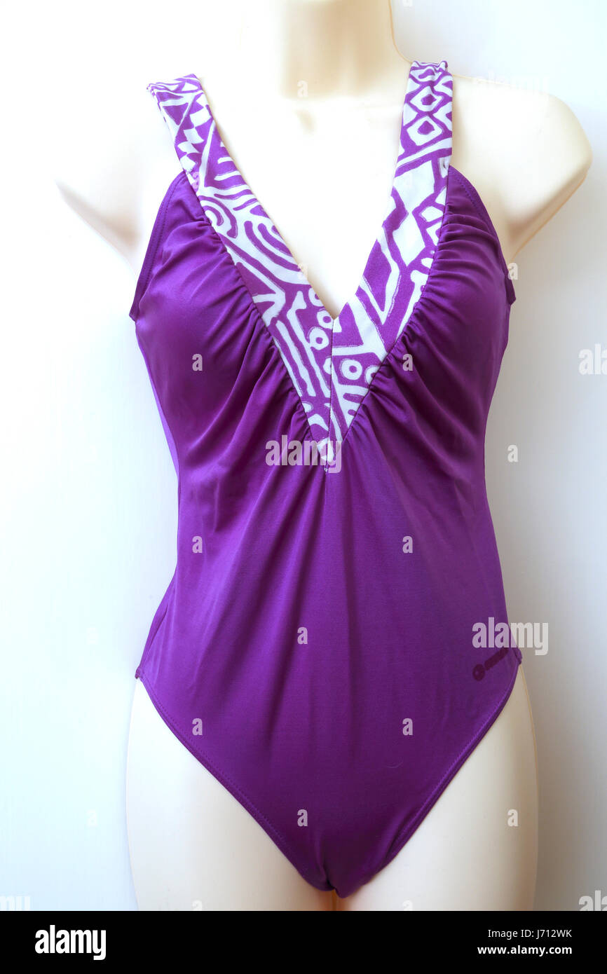 Purple Swimming Costume Stock Photo