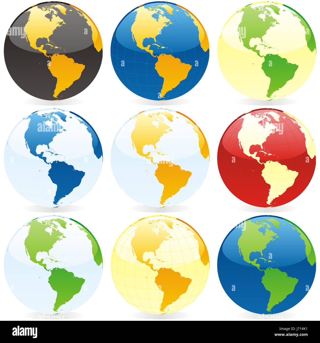 object isolated illustration globe planet earth world map atlas map of ...