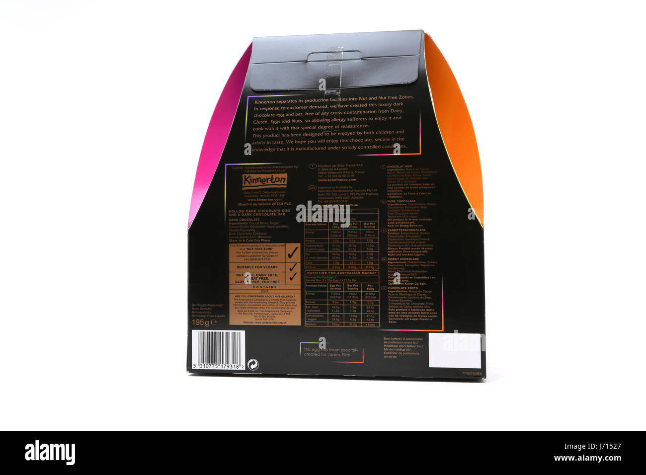 Kinnerton Dark Chocolate Easter Egg Free from Dairy, Egg, Gluten and