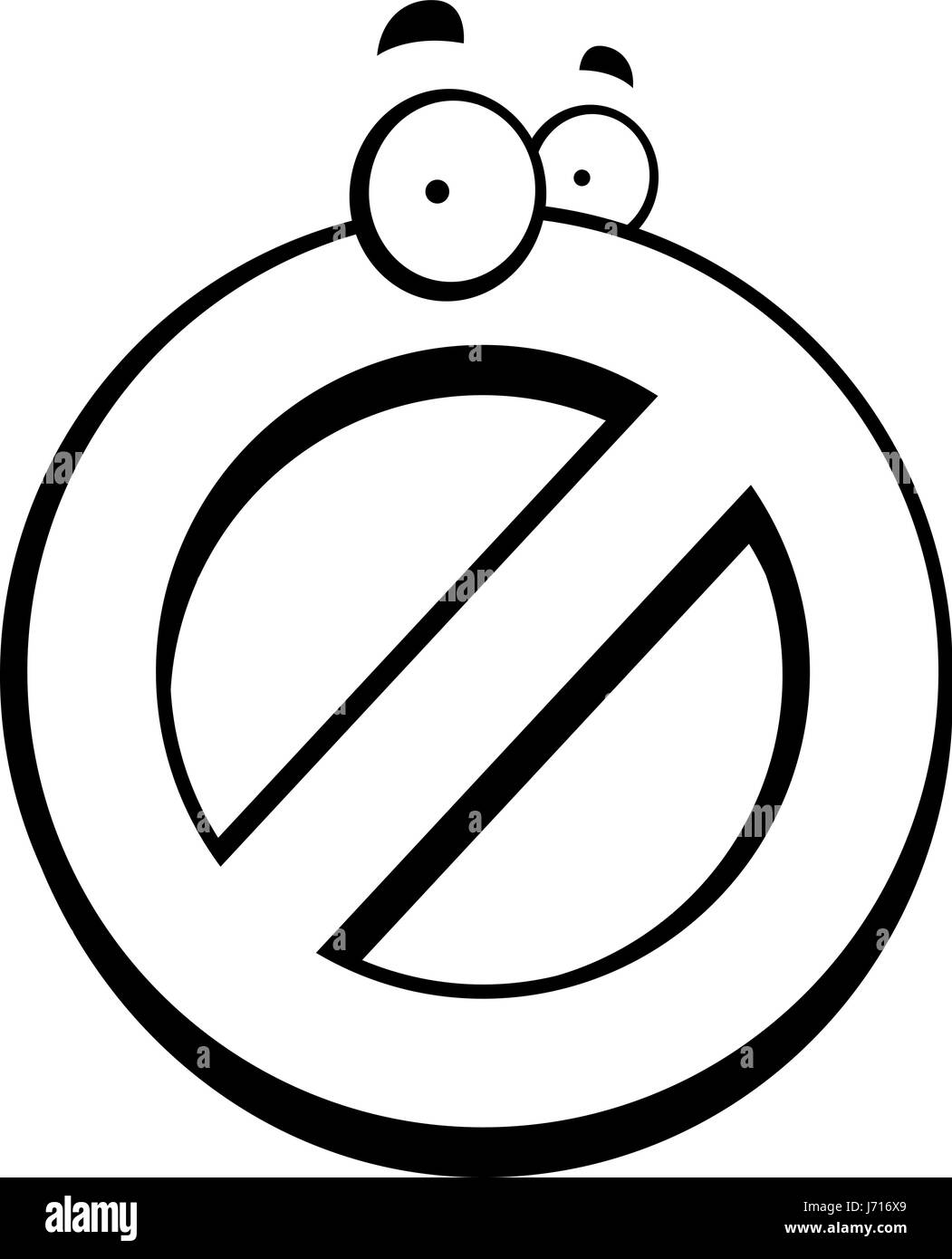 A red cartoon no symbol with eyes Stock Vector Image & Art Alamy