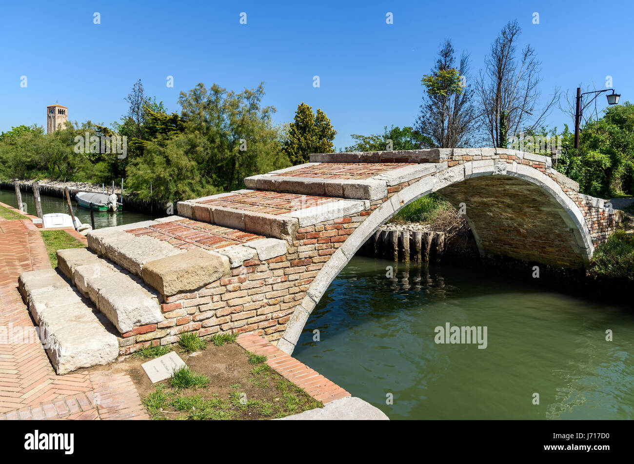 devil's bridge in Torcello island, venetian lagoon, italy Stock Photo