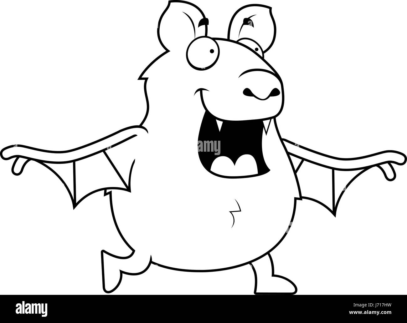 Cartoon bat Black and White Stock Photos & Images - Alamy