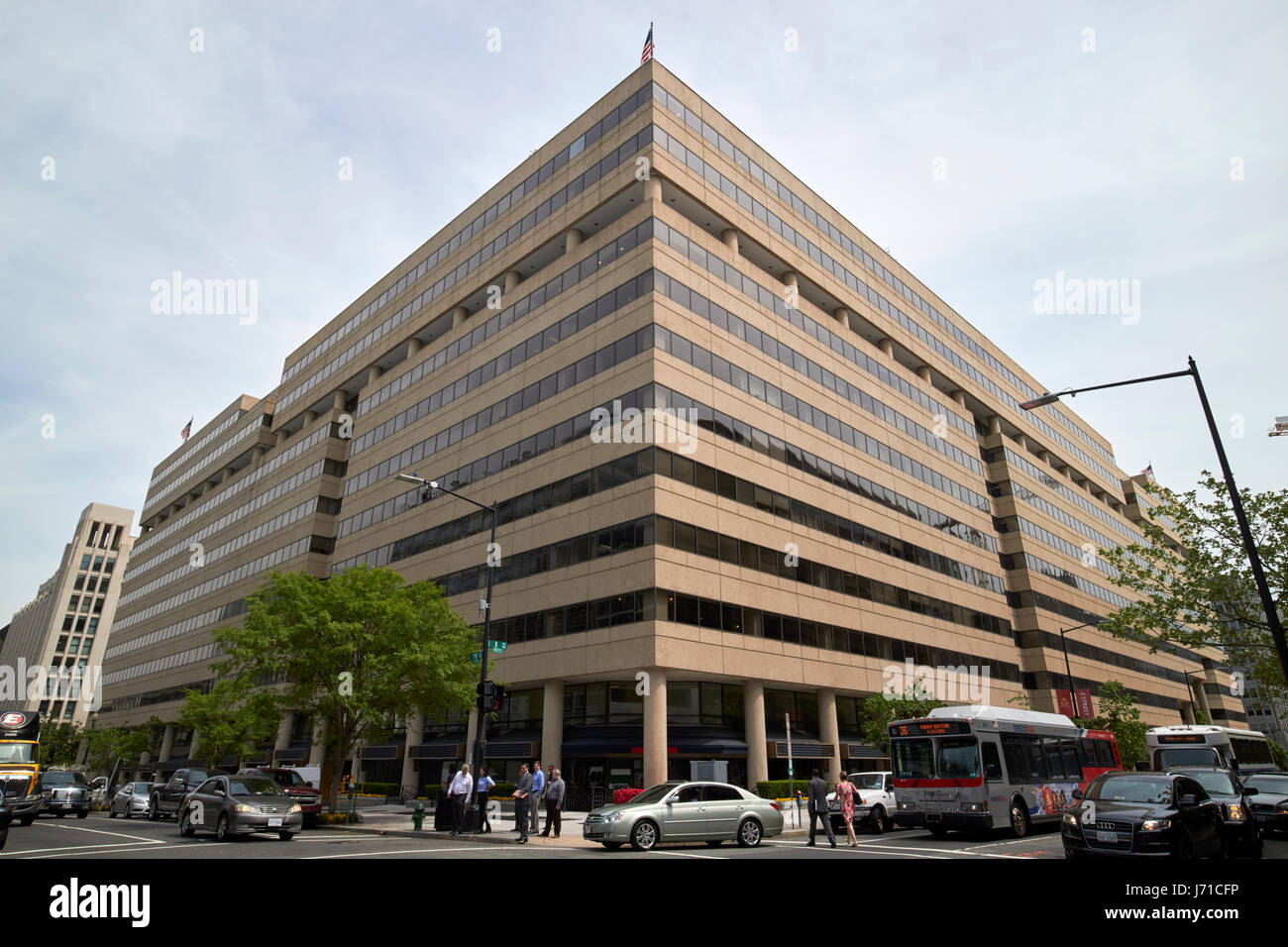 International square commercial office building central business district Washington DC USA Stock Photo