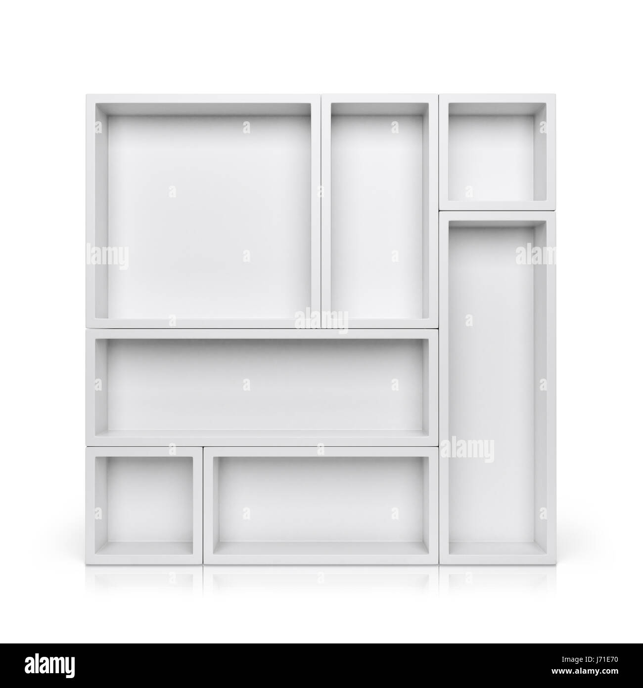 Shelves isolated on clean white background Stock Photo - Alamy
