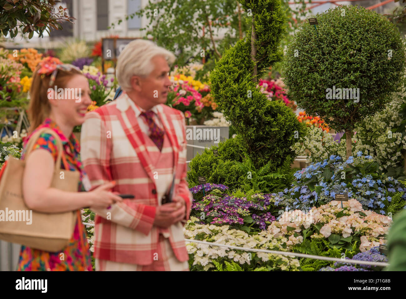 London, UK. 22nd May, 2017. The Chelsea Flower Show organised by the Royal Horticultural Society with M&G as its MAIN sponsor for the final year. Credit: Guy Bell/Alamy Live News Stock Photo