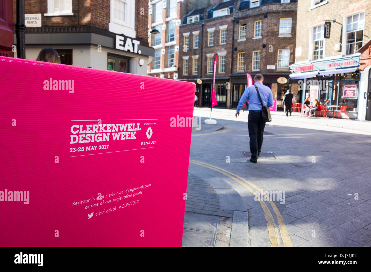Clerkenwell, London, UK. 22nd May 2017.  The 8th Clerkenwell Design Week launches in London tomorrow (23-25 May 2017) which expects to see 35,000 people visiting over 300 exhibiting brands across an area of London that boasts to have more architects within a square mile that anywhere else. Credit: CAMimage/Alamy Live News Stock Photo