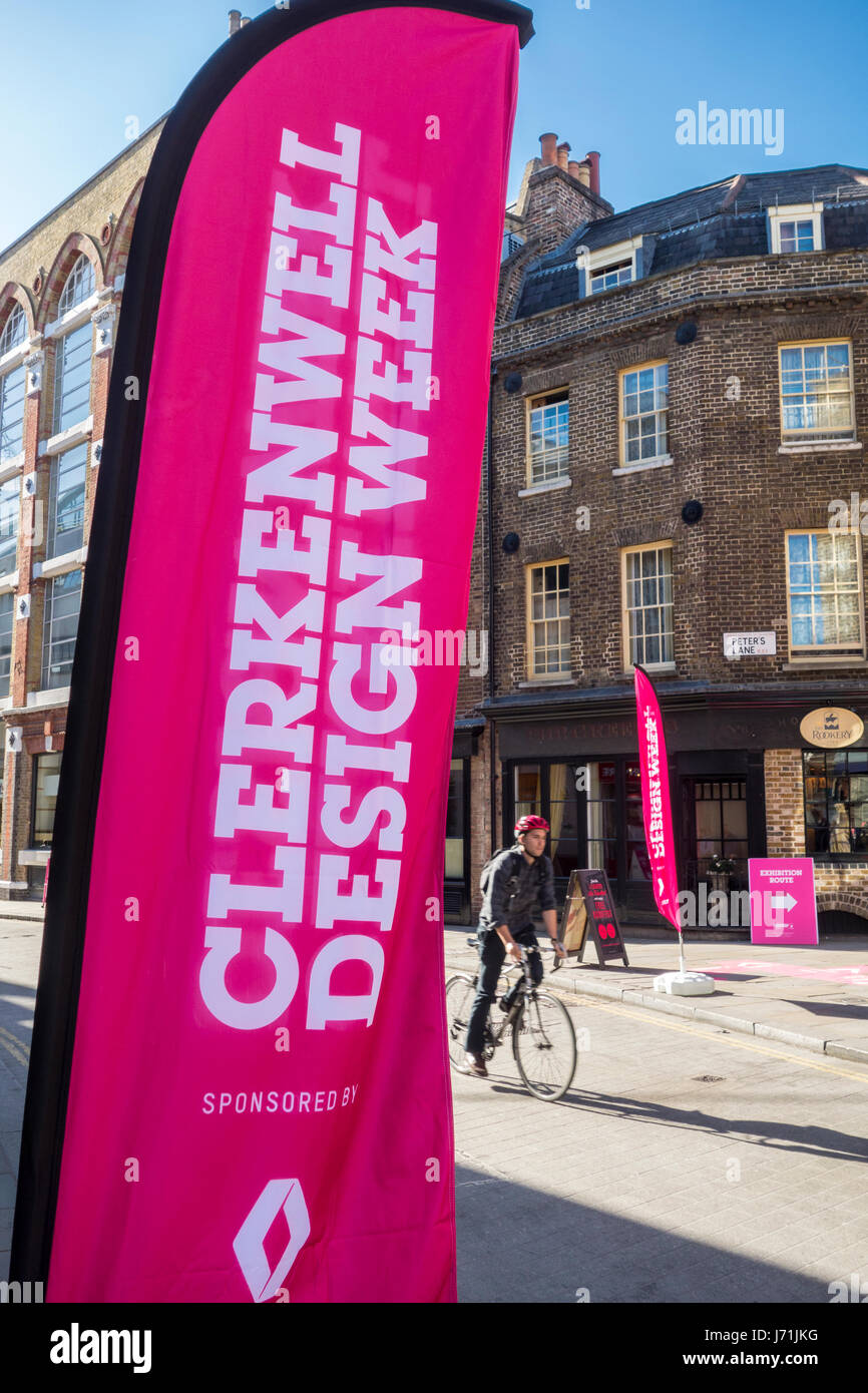 Clerkenwell, London, UK. 22nd May 2017.  The 8th Clerkenwell Design Week launches in London tomorrow (23-25 May 2017) which expects to see 35,000 people visiting over 300 exhibiting brands across an area of London that boasts to have more architects within a square mile that anywhere else. Credit: CAMimage/Alamy Live News Stock Photo