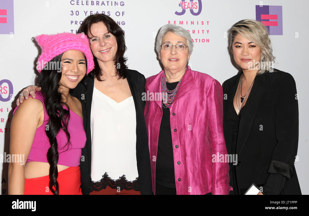 West Hollywood, Ca. 22nd May, 2017. Krista Suh, Mavis Leno, Peg Yorkin 