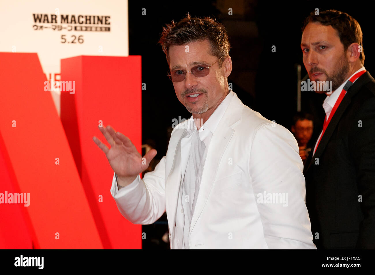 Tokyo Japan 23rd May 2017 American Actor Brad Pitt