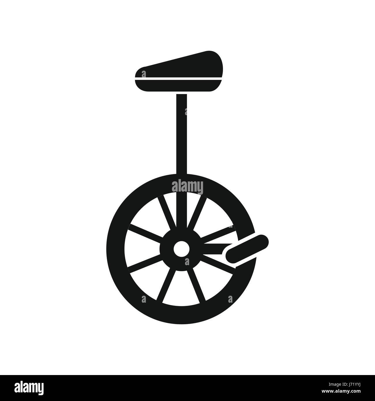 Unicycle icon in simple style Stock Vector Image & Art Alamy