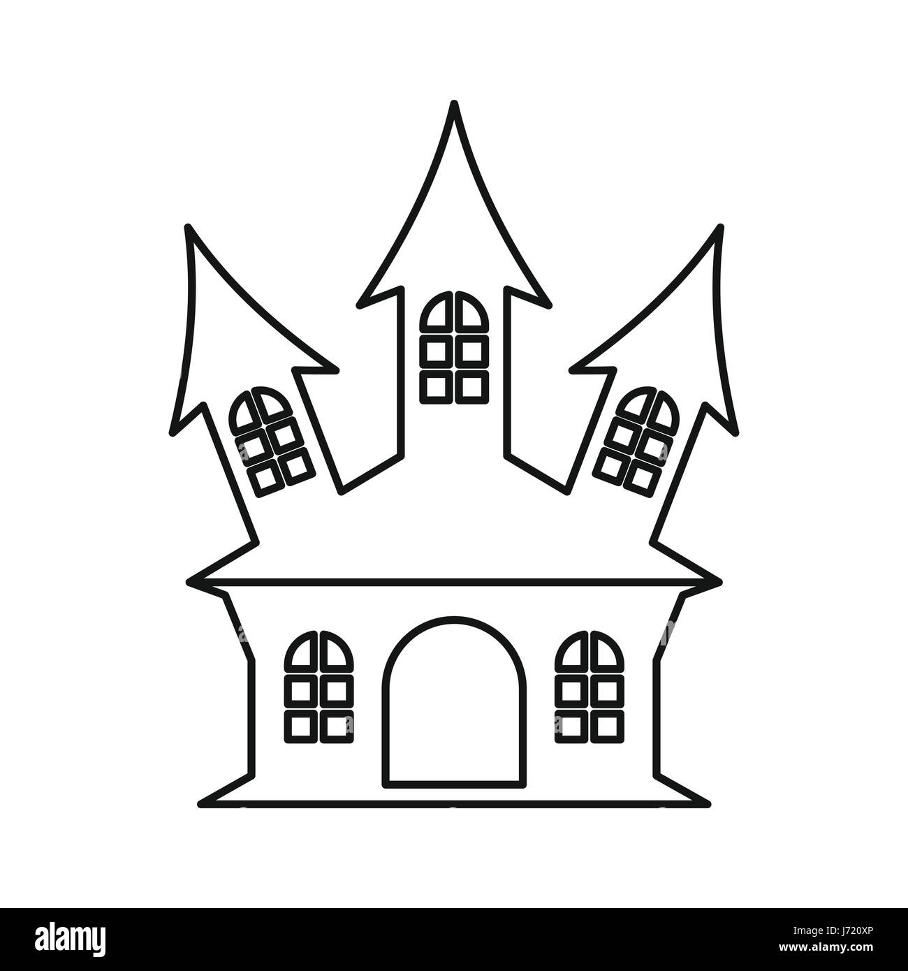 Ancient palace icon, outline style Stock Vector Image & Art - Alamy