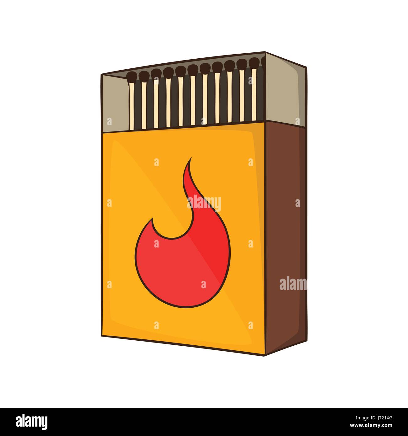 Box of matches icon, cartoon style Stock Vector Image & Art Alamy