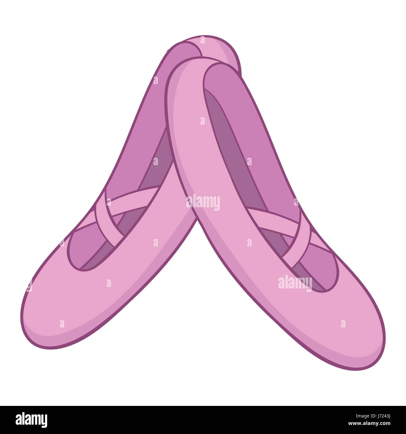 Pointe shoes icon, cartoon style Stock Vector Image & Art Alamy