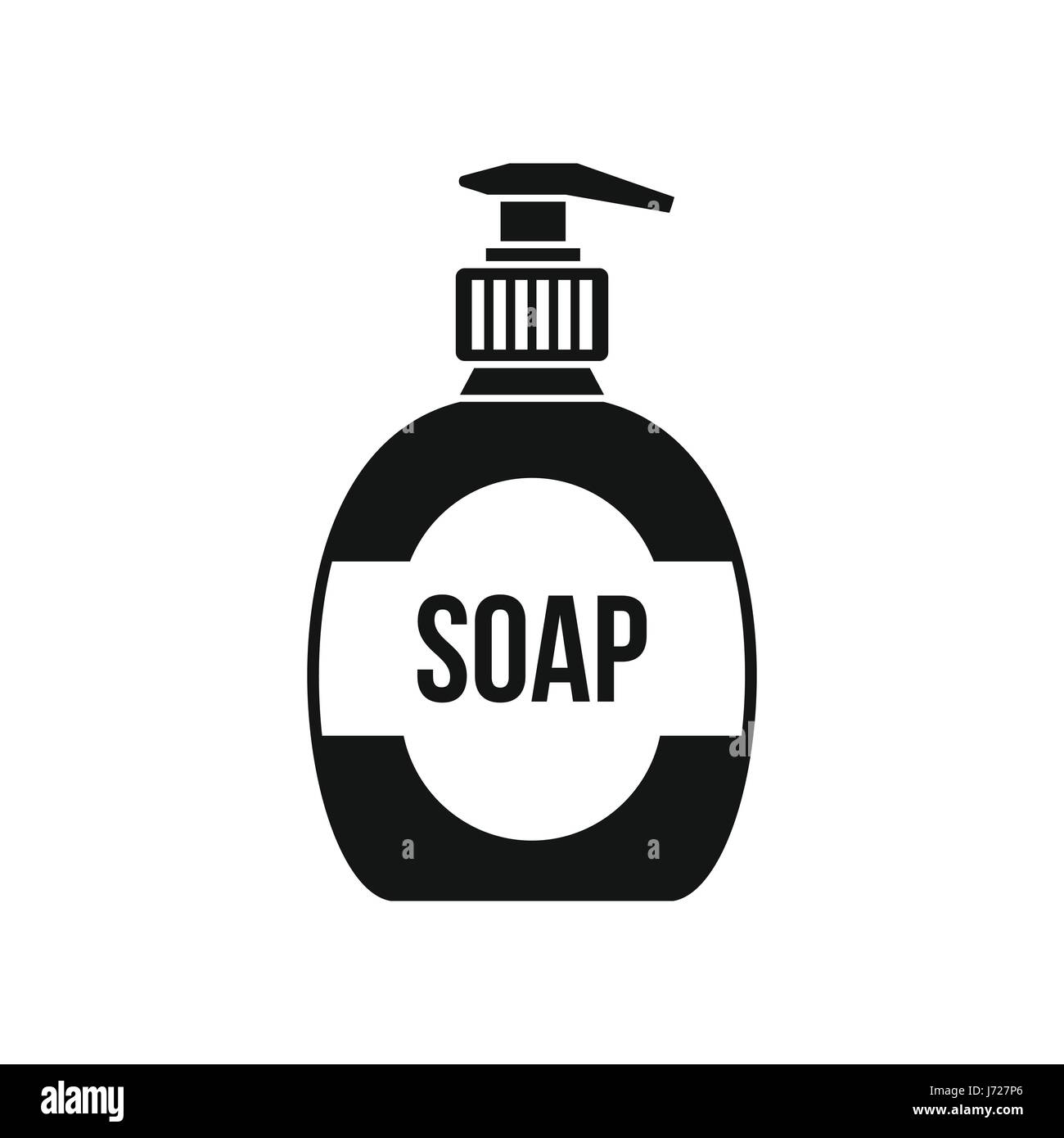 Bottle of liquid soap icon, simple style Stock Vector Image & Art - Alamy