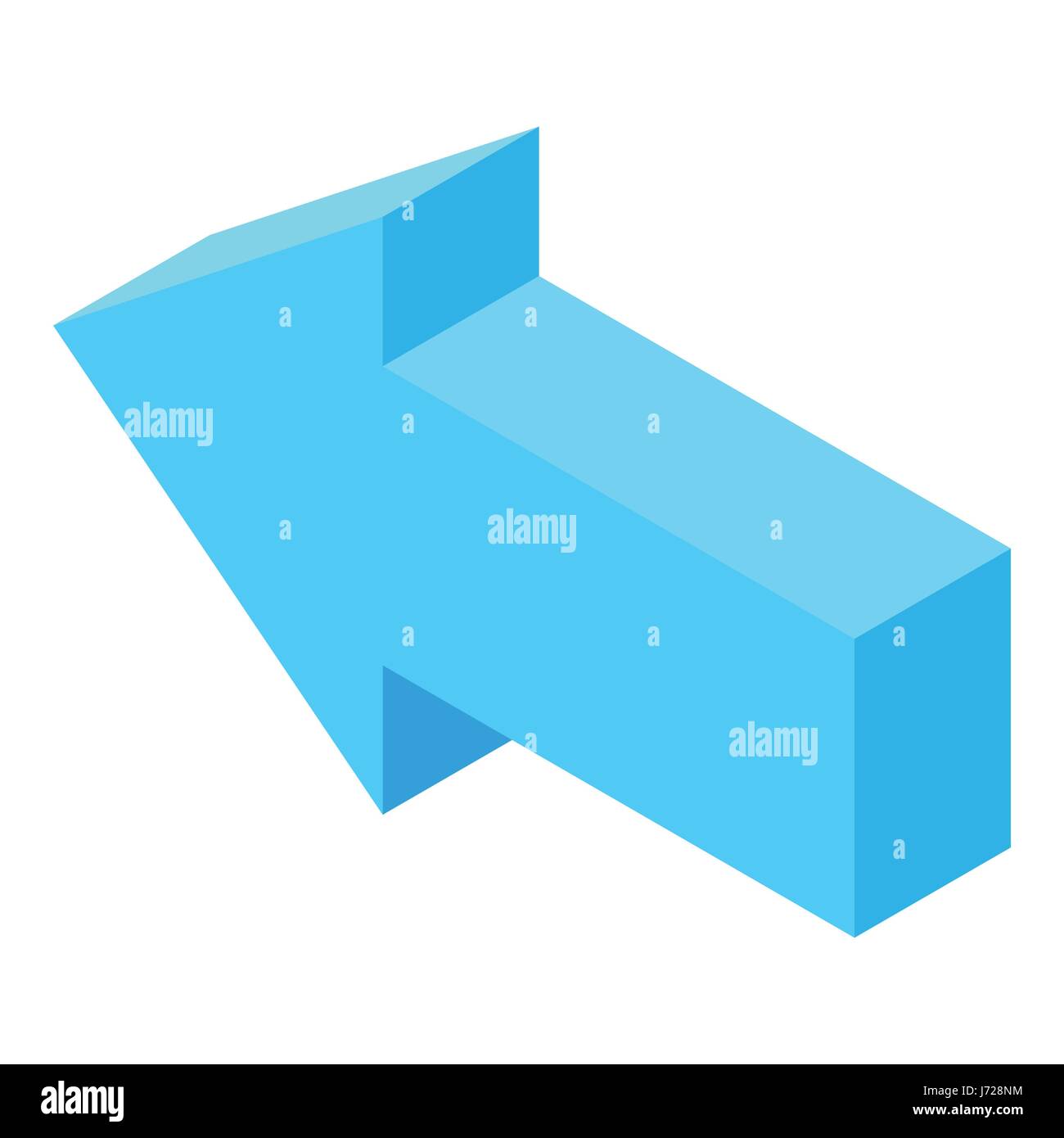 Straight blue arrow icon, cartoon style Stock Vector Image & Art - Alamy