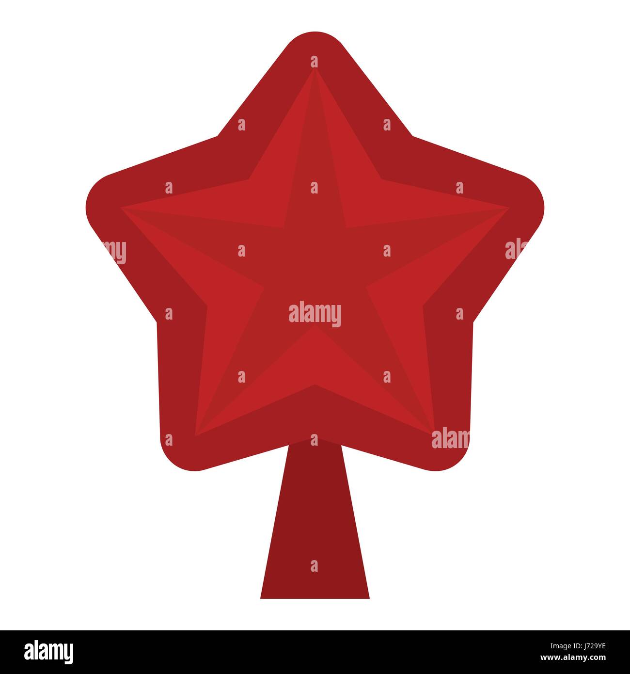 Star for Christmas tree icon, flat style Stock Vector Image & Art - Alamy