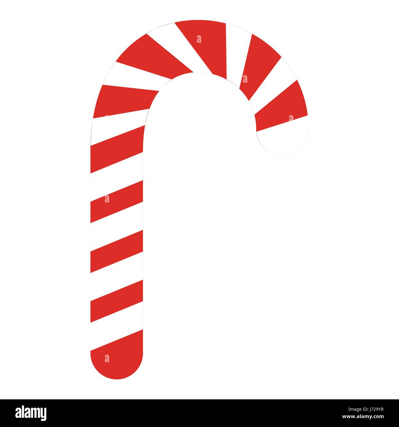 Candy cane icon, flat style Stock Vector Image & Art - Alamy